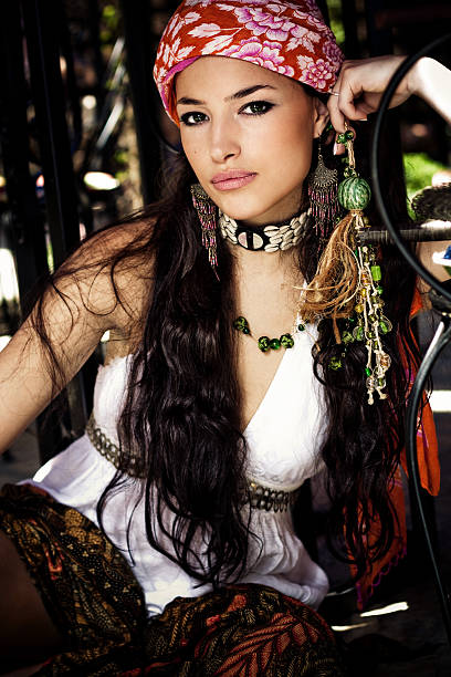 istock woman in oriental clothes 91765338