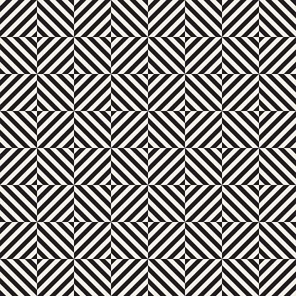 Vector seamless stripes pattern. Modern stylish texture with monochrome trellis. Repeating geometric grid. Simple lattice graphic design.