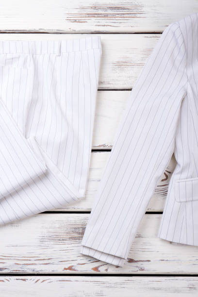 istock Ladies classic suit, top view. 917656468