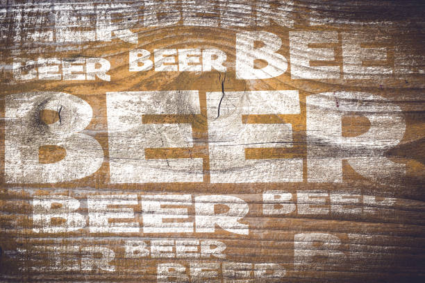istock Beer menu on an old wooden plank 917660284