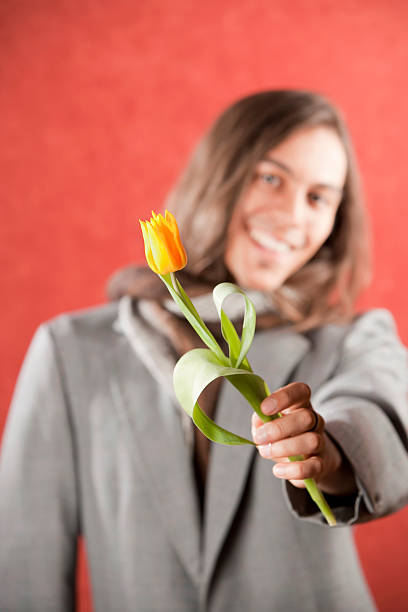 Postcard with heart for Valentine's Day