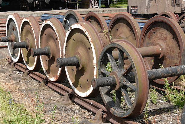 Steam Train Wheels stock photo