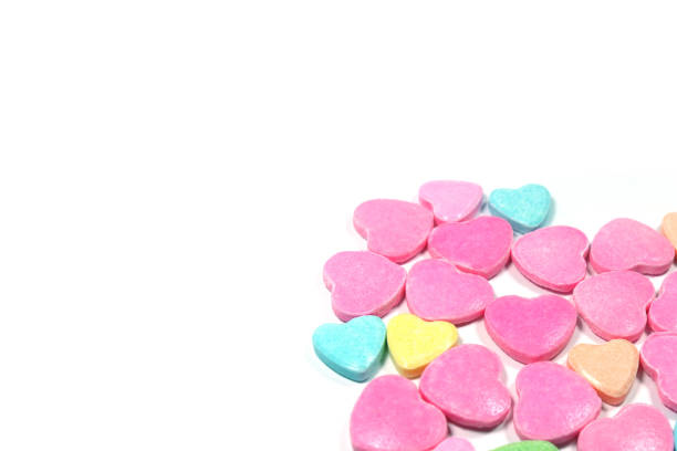 istock Closed up group of colorful love candy 917664892