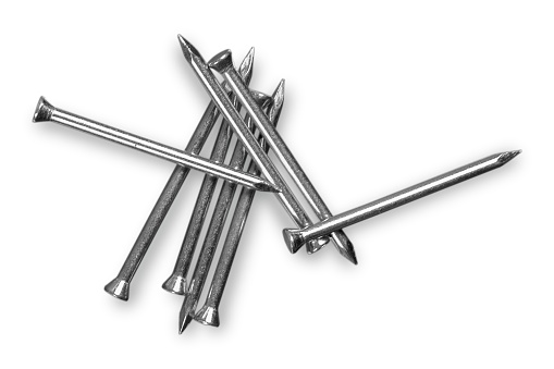 Stainless Steel Nails - Isolated