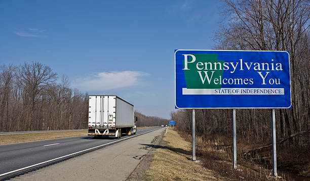 istock Semi truck in Pennsylvania 91766914