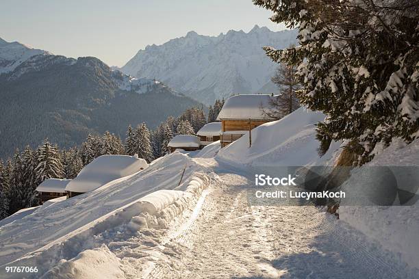 Wintersonne Stockfoto und mehr Bilder von Verbier - Verbier, Schnee, Schweiz