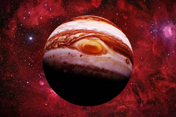 istock the planet Jupiter in front of beautiful space nebula 917678390