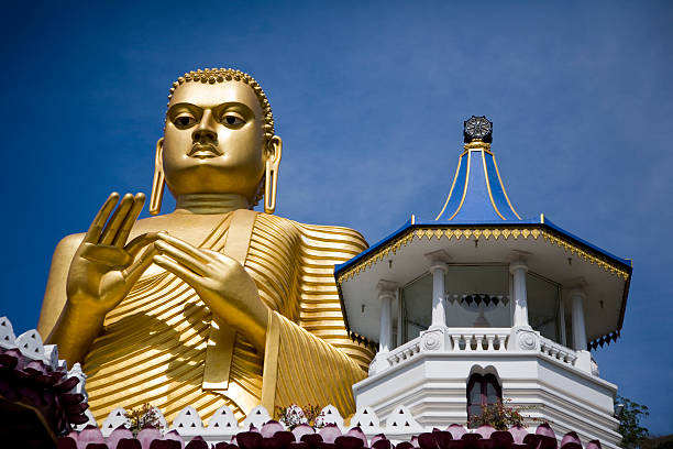istock Golden Buddha statue from Sri Lanka 91767912