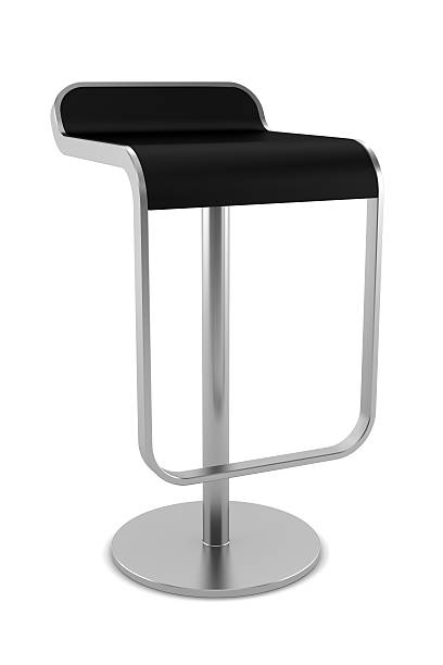 istock black bar chair isolated on white background 91767985
