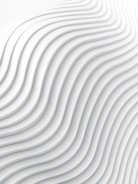 ミリ波帯の抽象的な背景の表面 3 d レンダリング - distorted ストックフォトと画像