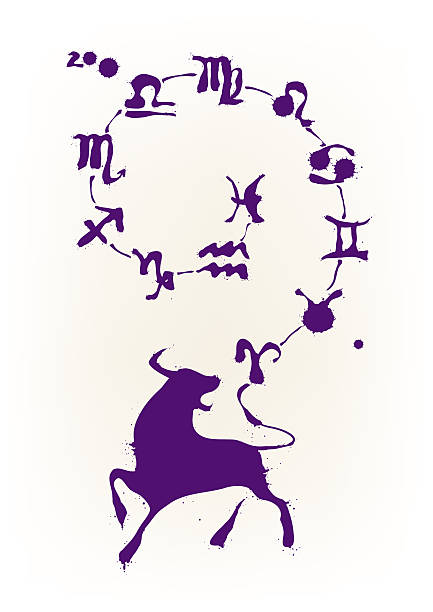 Zodiac signs New Year vector art illustration