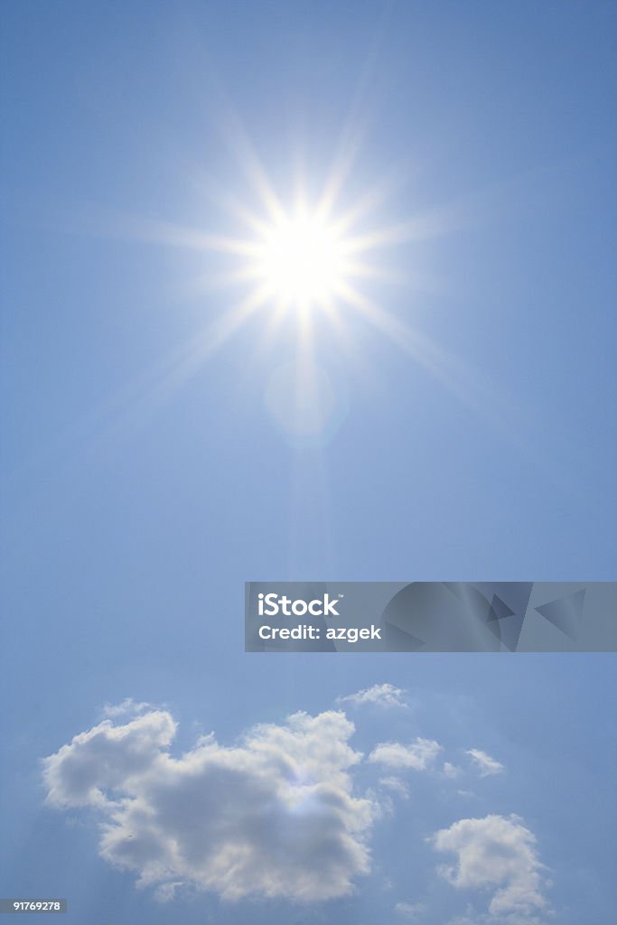 Helle Sonne - Lizenzfrei Blau Stock-Foto