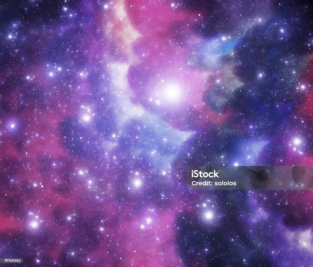 Luminoso spazio Nebulosa - Foto stock royalty-free di Astronomia