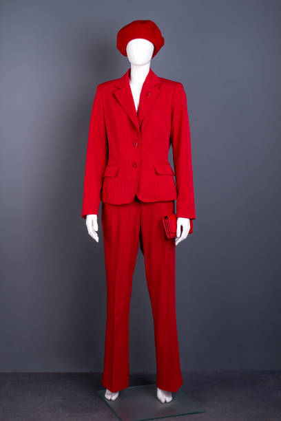 istock Female mannequin in red outfit. 917695332