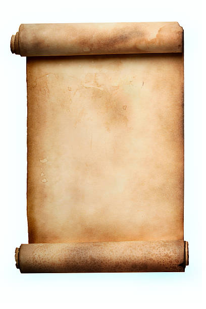 istock Old blank manuscript paper over a white background 91769659