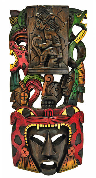 istock Mayan Mask - Hand Carved in Mexico 91770302