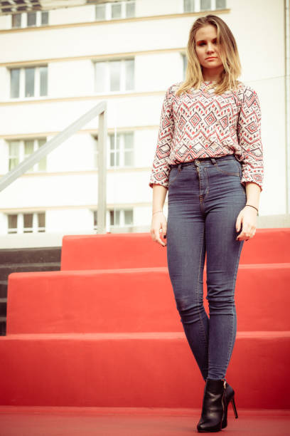 istock Girl posing in fashionable clothes 917710098