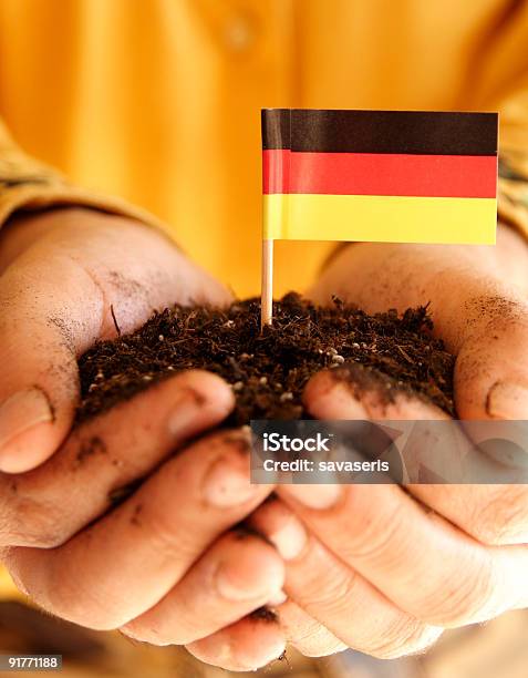 German Flag Stock Photo - Download Image Now - Color Image, Dirt, Flag