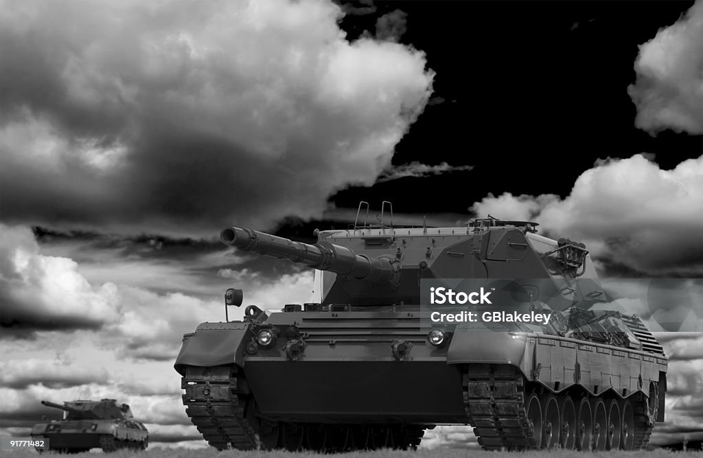 Tank-Battle - Lizenzfrei Kampfpanzer Stock-Foto