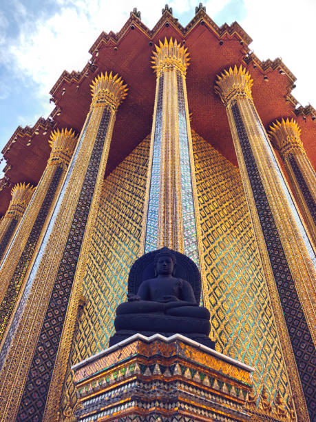 istock Statue of seated Buddha. 917715244