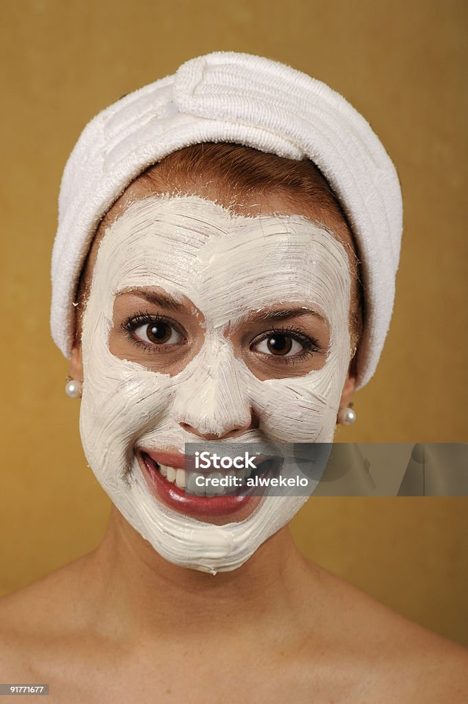 Maska twarzy Spa Pielęgnacja skóry ekologicznej - Zbiór zdjęć royalty-free (Botanika)
