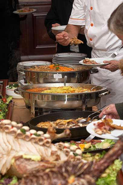 istock Food on a table being served at a catering restaurant 91772158