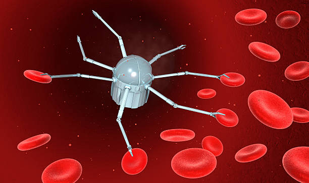 medical nanotechnologia-dzwonka przenoszenia krwinek (xxxl - bloodstream zdjęcia i obrazy z banku zdjęć