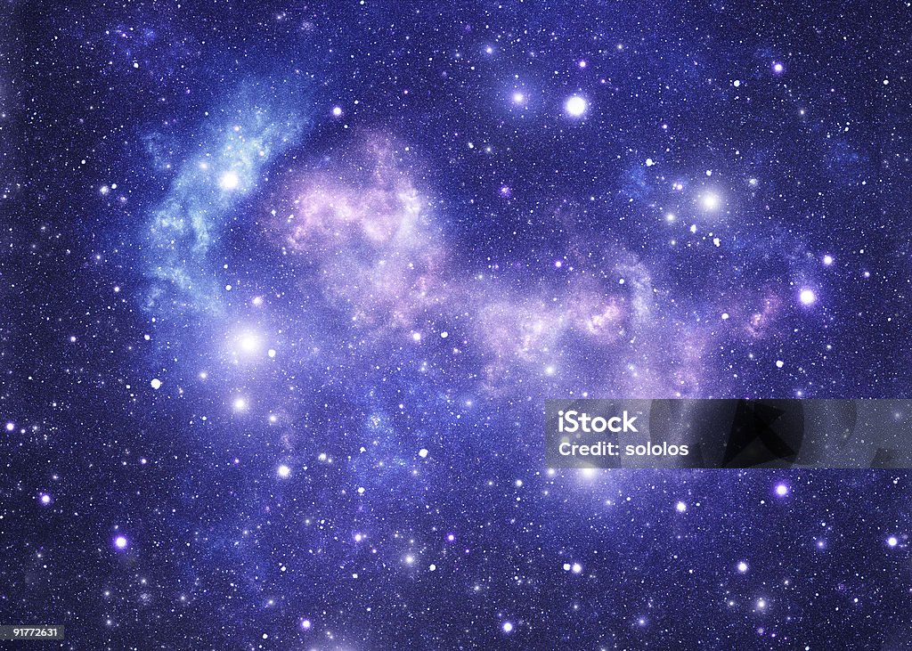 Espaço azul estrelas - Royalty-free Espaço exterior Foto de stock