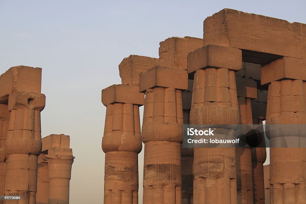 egypt  Architectural Column Stock Photo