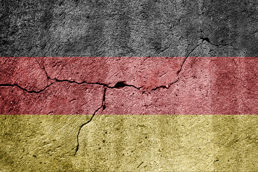 Flag of Germany on a wall