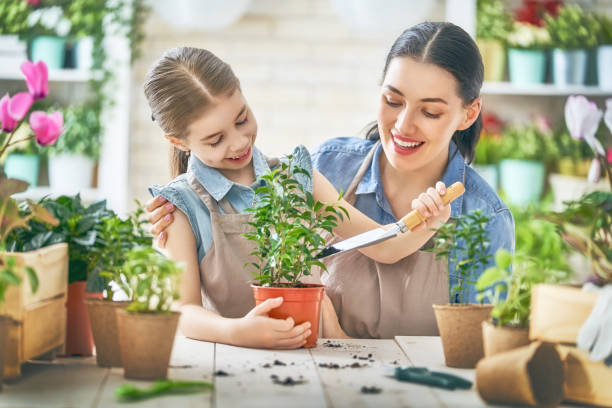 istock Happy family in spring day. 917734510