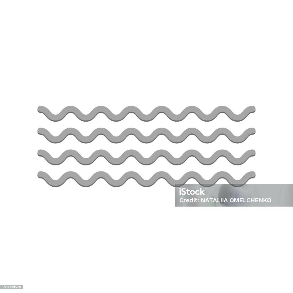 Wave icon vector Squiggle stock vector