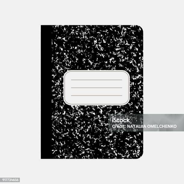 Black Workbook Notebook Stock Illustration - Download Image Now - Note Pad, Composition, Education