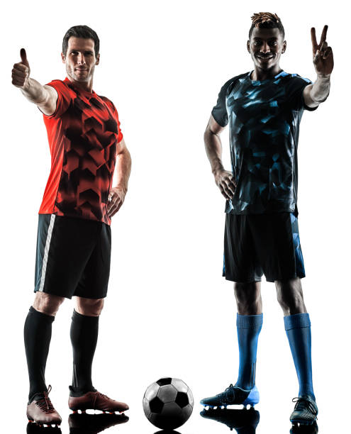 istock soccer players men isolated silhouette white background 917735188