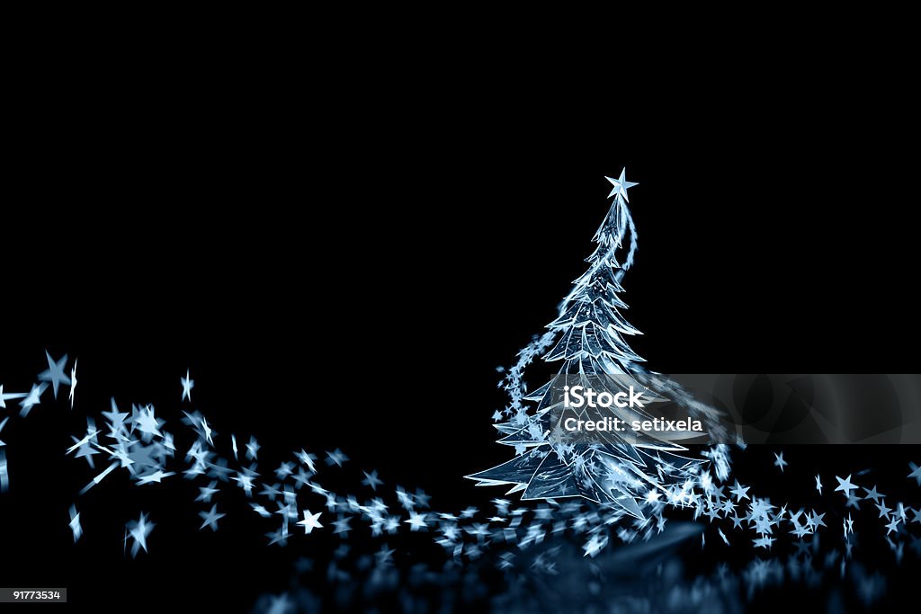 3D Neon Light Christmas Tree! Isolated on black. Monochrome. 3D Neon Light Christmas Tree! Isolated on black. Monochrome version. Christmas Stock Photo