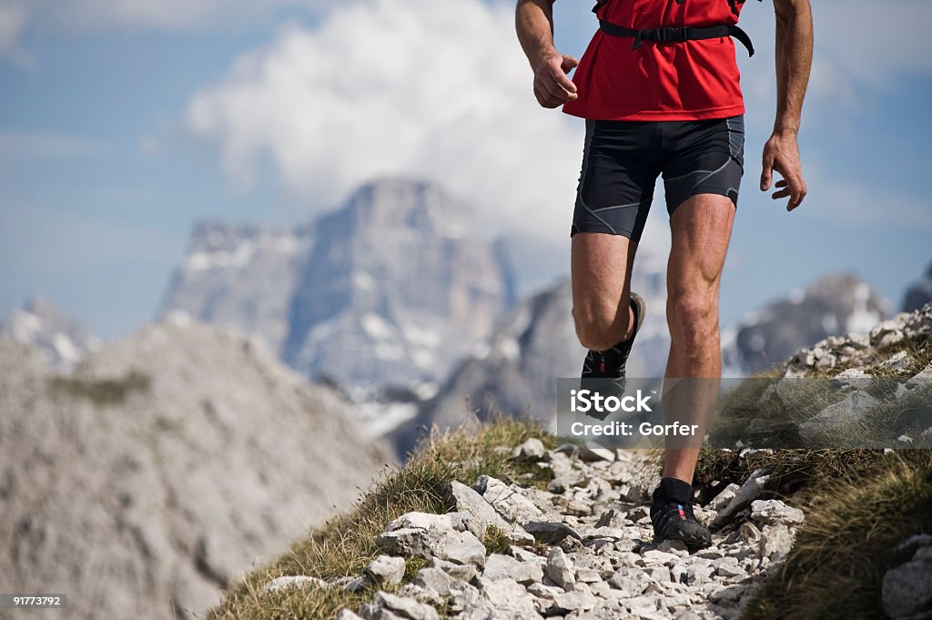 Mountain-Trail-Läufer - Lizenzfrei Aufwachen Stock-Foto
