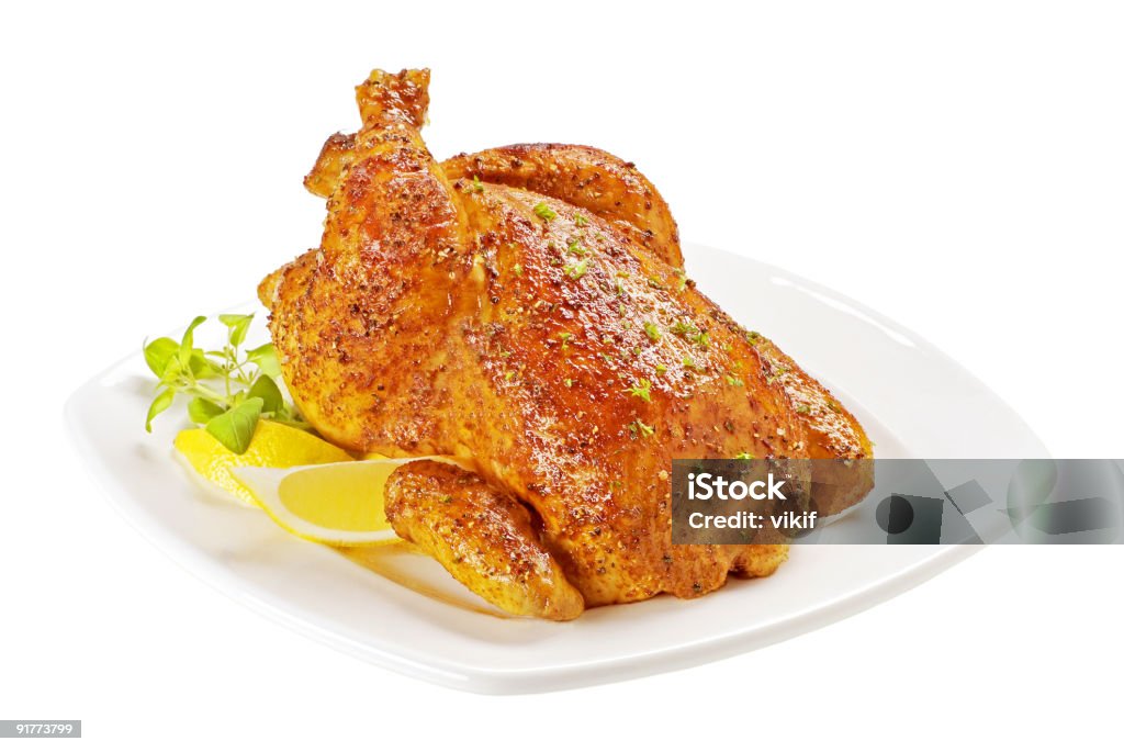 통닭구이 - 로열티 프리 오븐 닭구이 스톡 사진