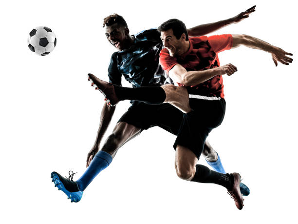 istock soccer players men isolated silhouette white background 917738232