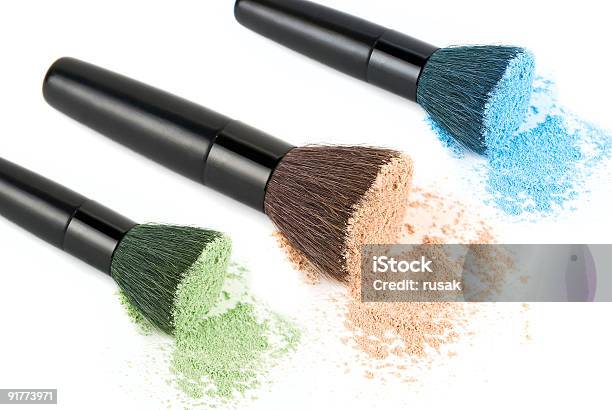 Color Powders Set Stock Photo - Download Image Now - Beauty Product, Brown, Color Image