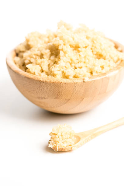 istock Wooden Bowl full of quinoa. 917743840