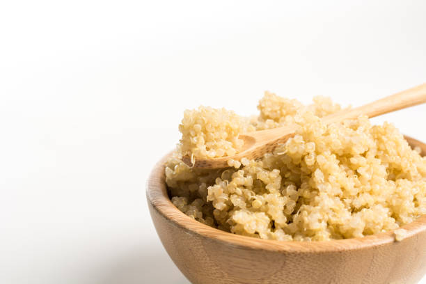 istock Wooden Bowl full of quinoa. 917743884