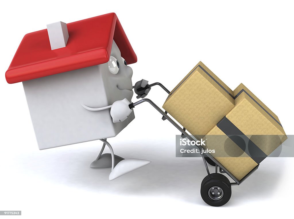 House moving  Backgrounds Stock Photo
