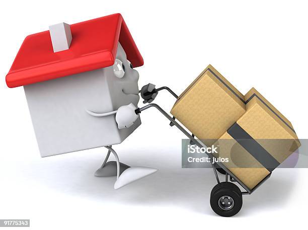 House Moving Stock Photo - Download Image Now - Backgrounds, Box - Container, Color Image