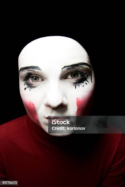 Portrait Of The Sad Mime Stock Photo - Download Image Now - Mime Artist ...