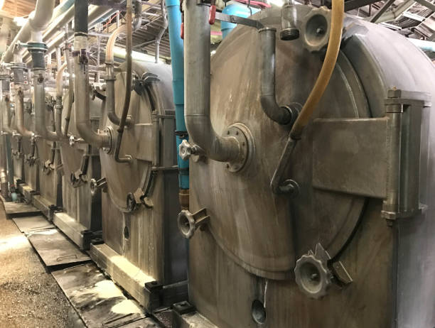 istock Side view of hydrocyclone at cassava or tapioca starch industry 917759046