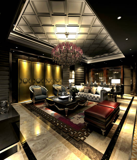 istock 3d render of living room 917761378