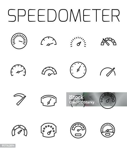 スピード メーター関連のベクトルのアイコンを設定します - アイコンのベクターアート素材や画像を多数ご用意 - アイコン, 速さ, スピードメーター