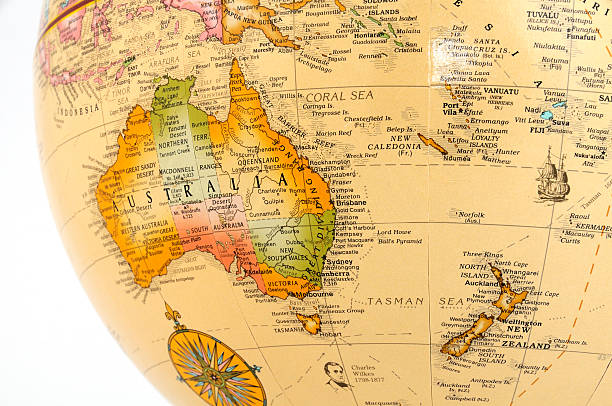 istock Australia and New Zealand on Globe 91776445