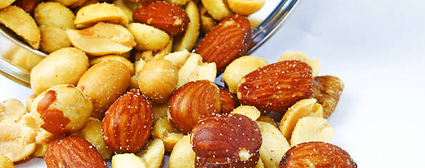 Salted Nuts stock photo