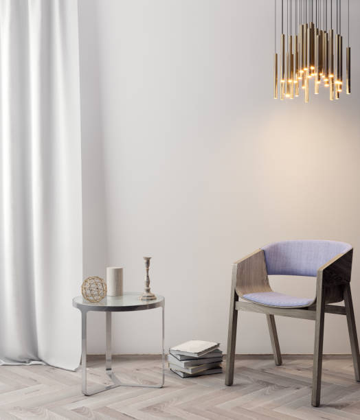Mockup Poster in the interior, 3D illustration of a modern design